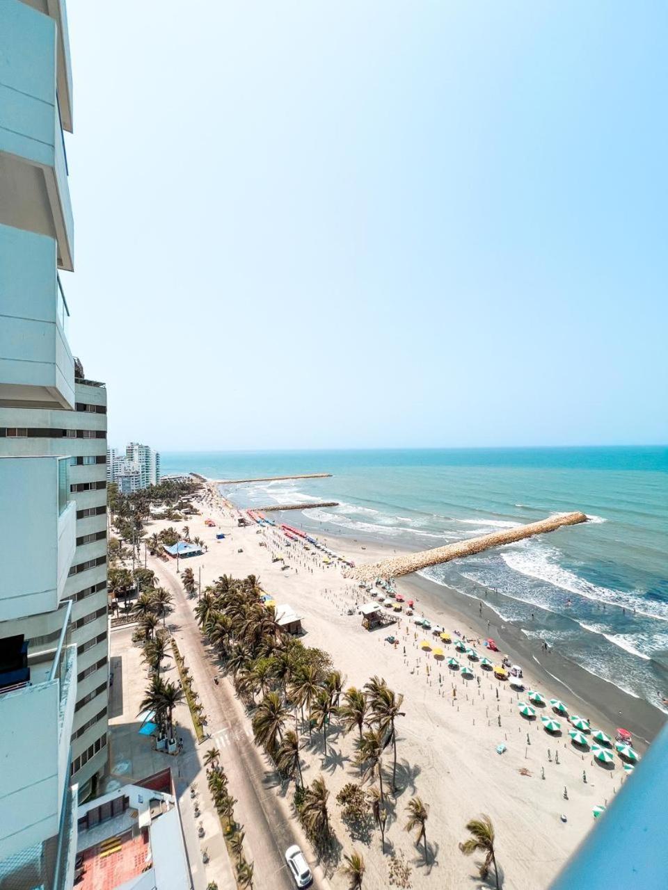 Апартаменты Bocagrande Beach Apartamento Картахена Экстерьер фото
