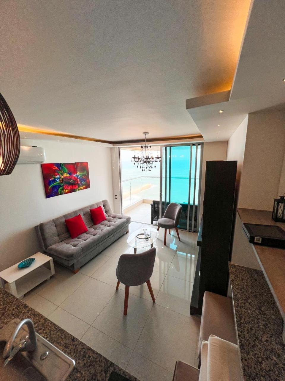Апартаменты Bocagrande Beach Apartamento Картахена Экстерьер фото