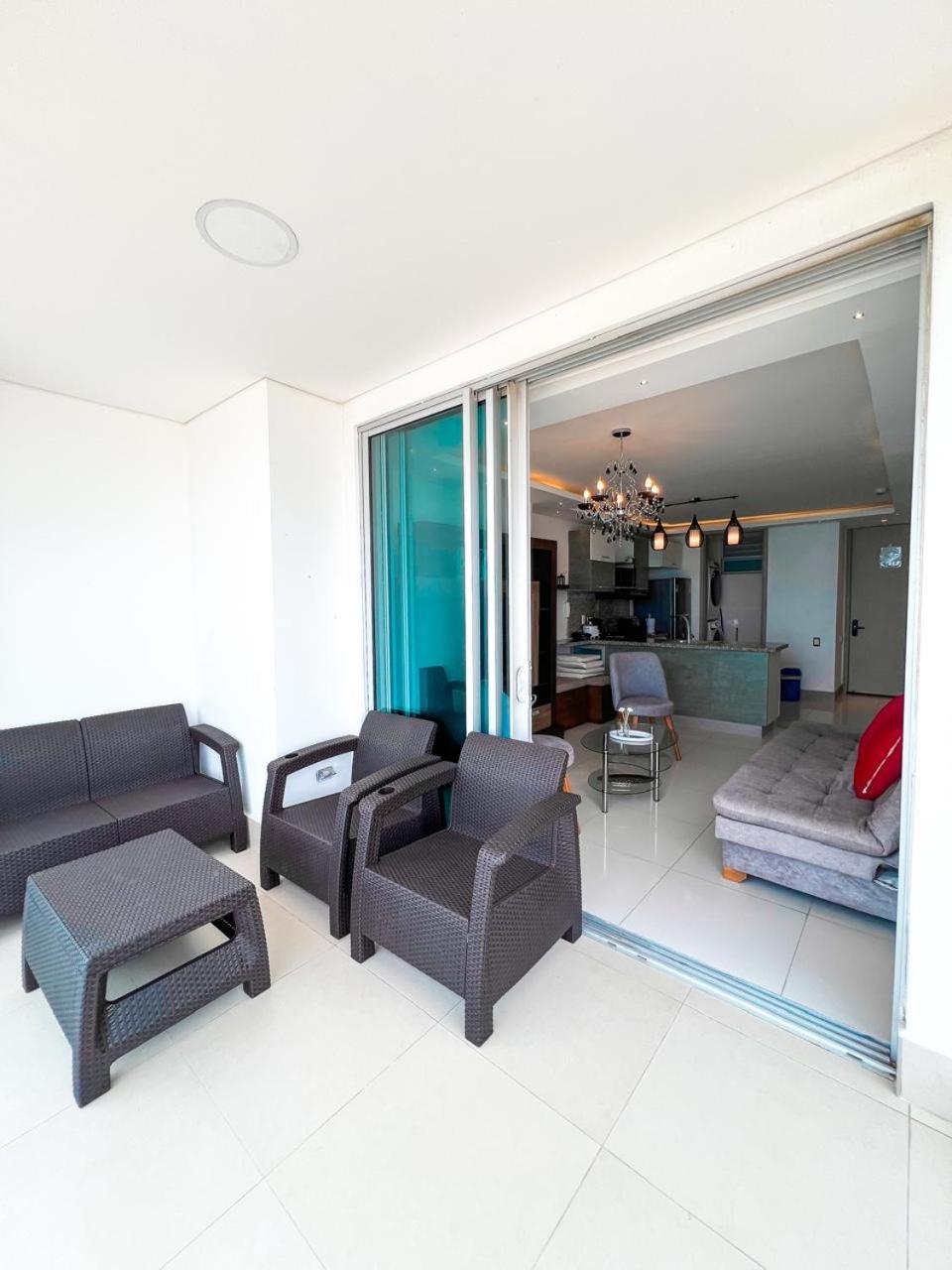 Апартаменты Bocagrande Beach Apartamento Картахена Экстерьер фото