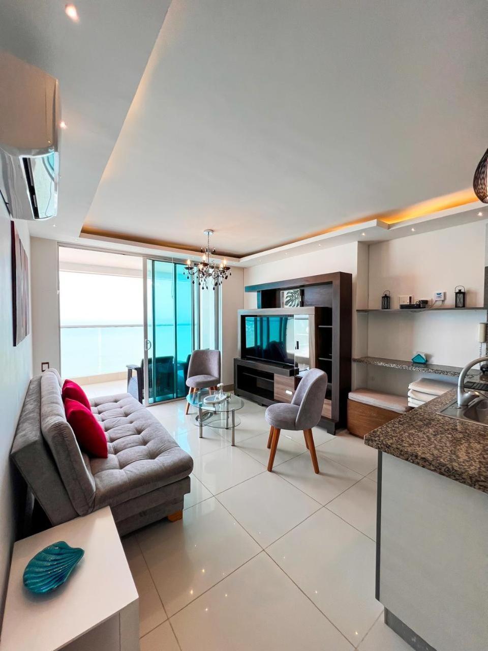 Апартаменты Bocagrande Beach Apartamento Картахена Экстерьер фото