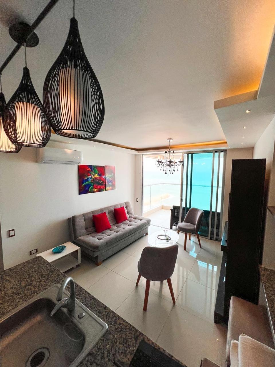 Апартаменты Bocagrande Beach Apartamento Картахена Экстерьер фото