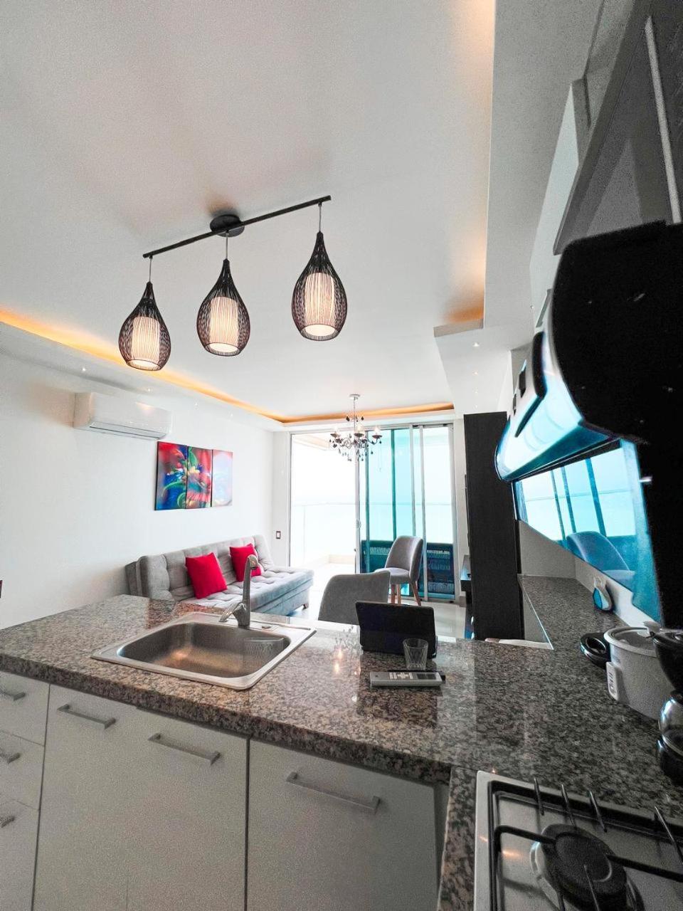 Апартаменты Bocagrande Beach Apartamento Картахена Экстерьер фото